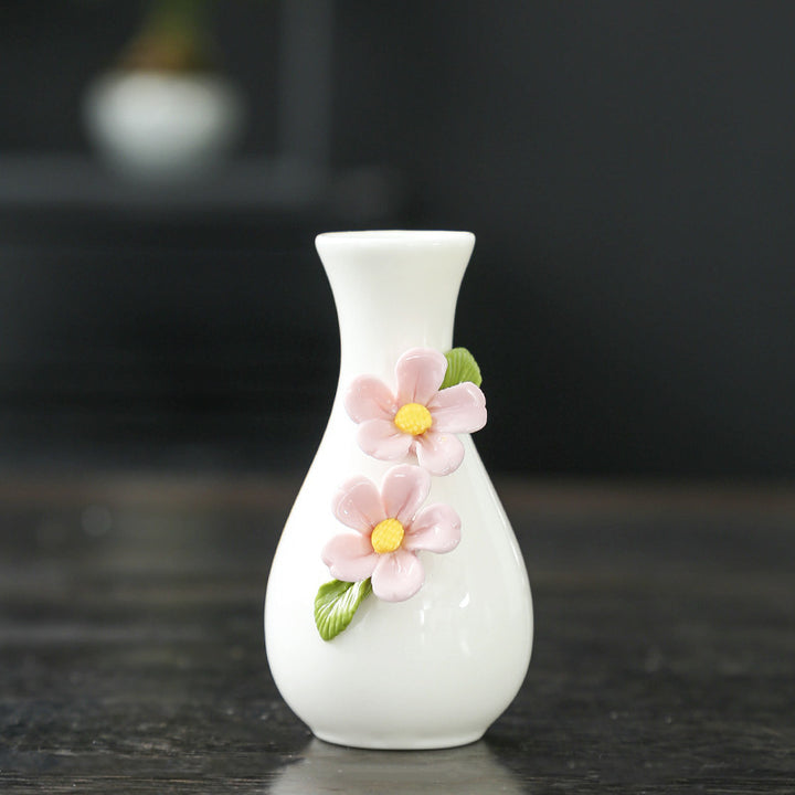 Elegante Florale Keramische Vase Karnz