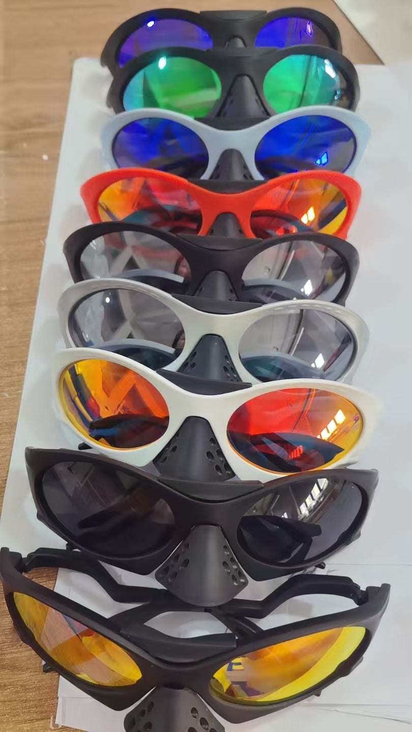 Damen Sportliche Multilinsen-Sonnenbrille mit Belüftungssystem Karnz