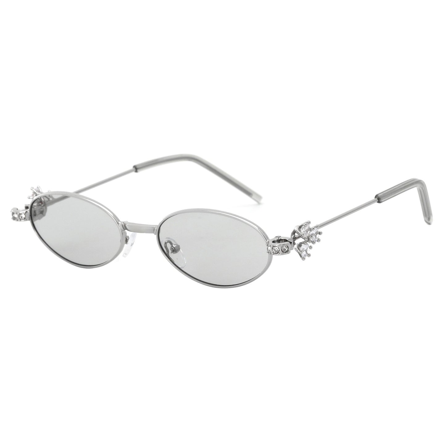 Damen Designer Sonnenbrille mit elegantem, verspiegeltem Rahmen und stilvollen Verzierungen Karnz