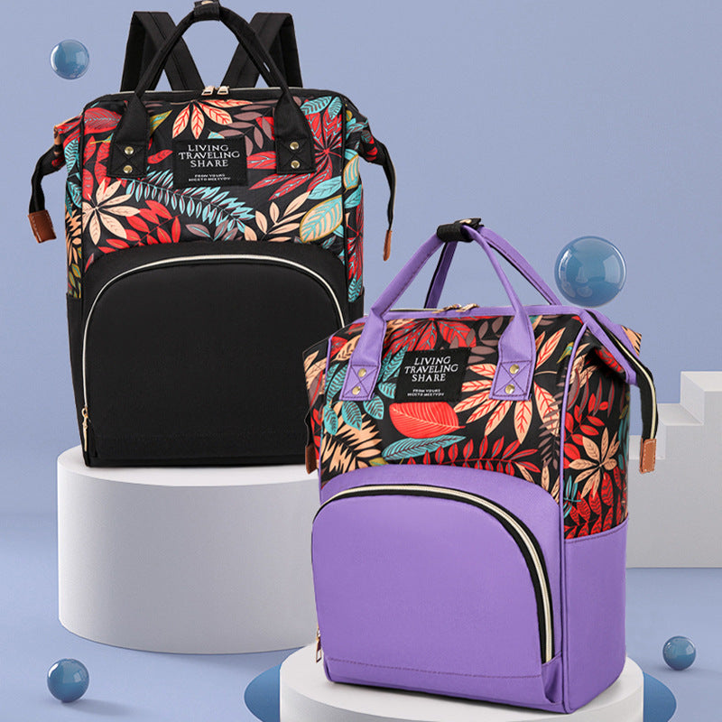 Blumendruck Multi-Funktions-Rucksack Karnz