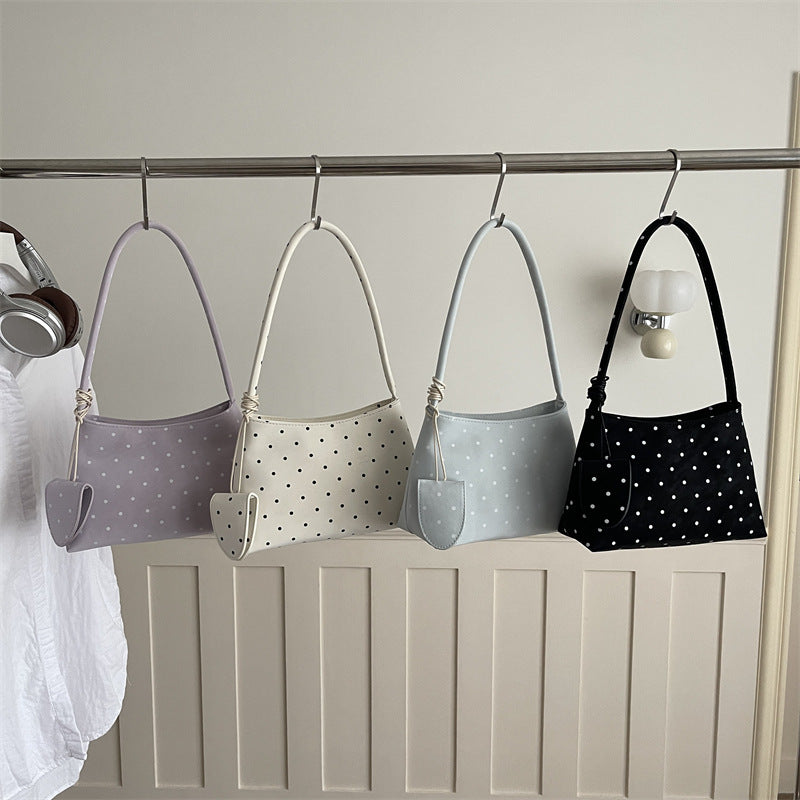 Polka Dot Schulter Handtasche