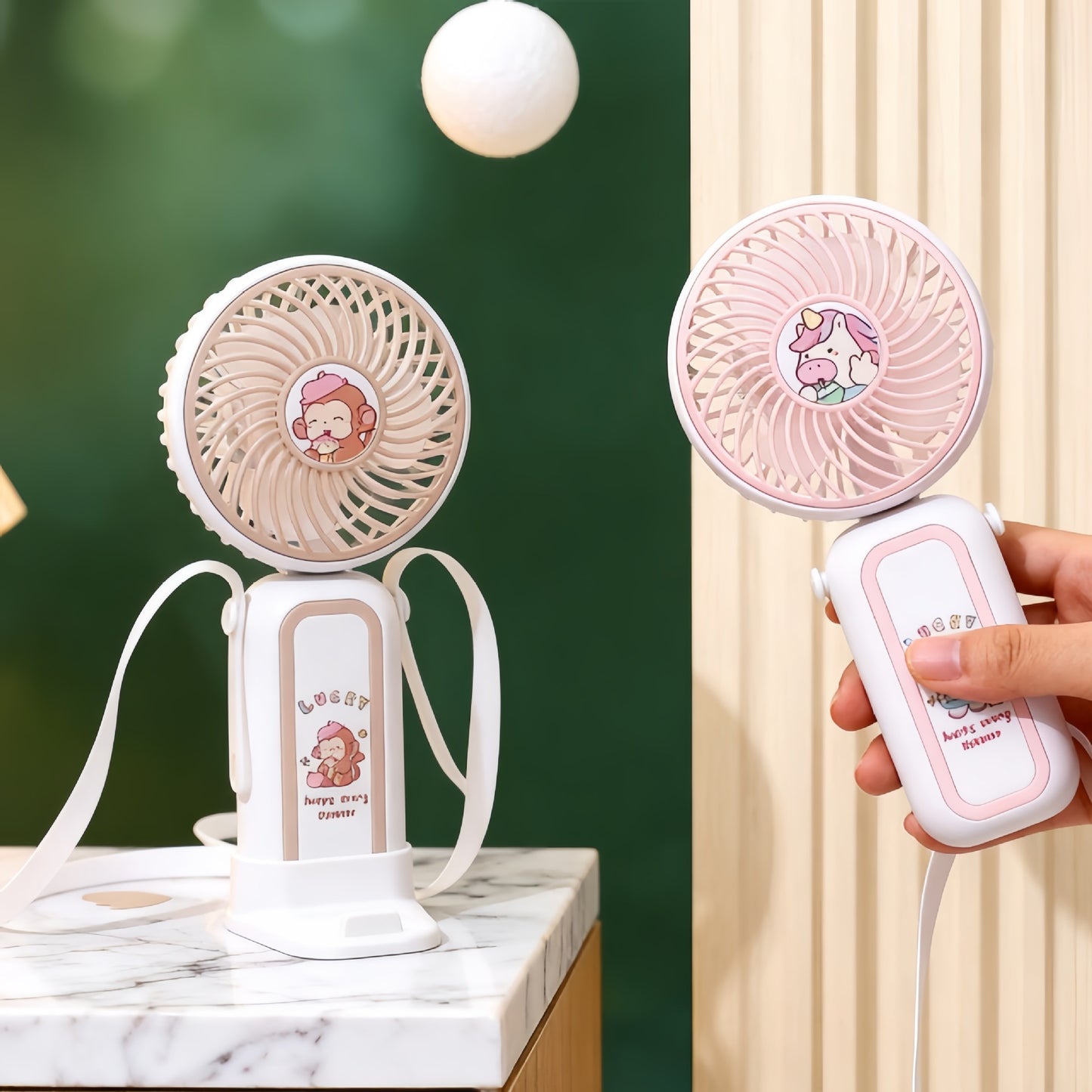 Damen Tragbarer Handventilator mit süßem Design Karnz