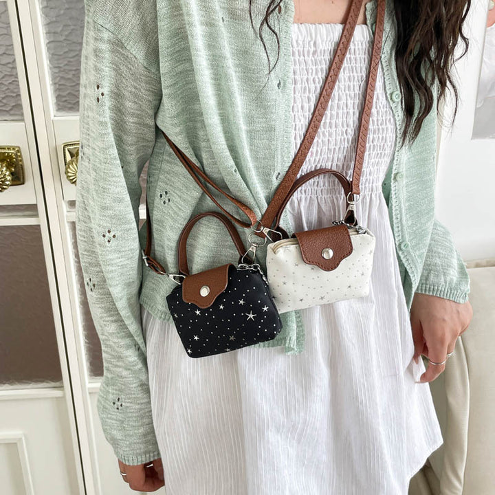 Mini Crossbody-Handtas mit dekorativen Details