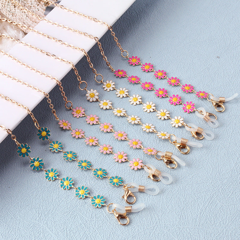 Floral Charm Brillen Kette Karnz