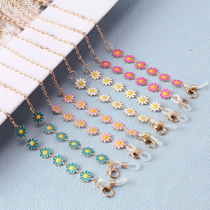 Floral Charm Brillen Kette Karnz
