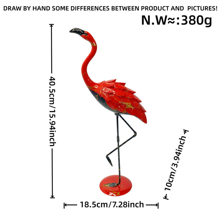 Dekorative Flamingo Skulptur Karnz