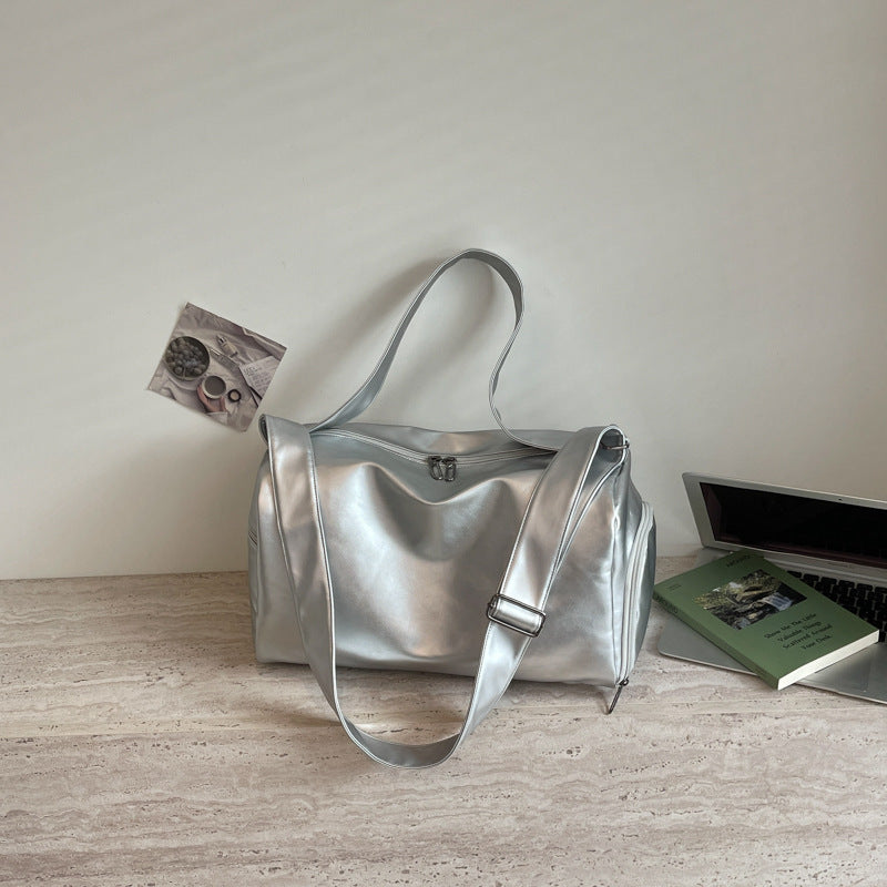 Schlanker Metallischer Reisetasche
