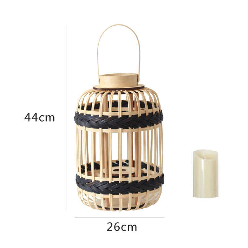 Dekorative Rattan-Laterne Karnz