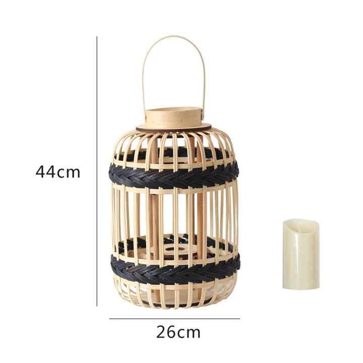 Dekorative Rattan-Laterne Karnz