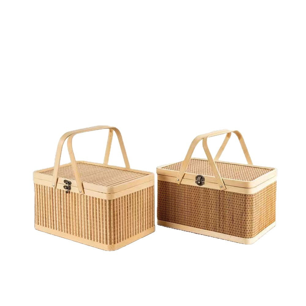 Praktischer Aufbewahrungskorb Aus Rattan Karnz