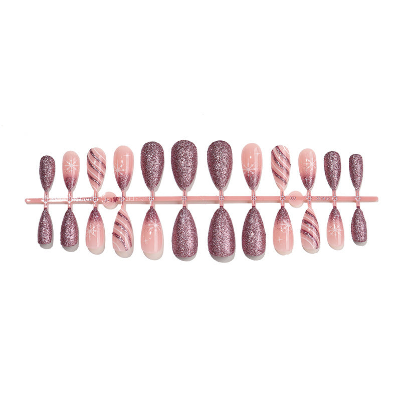 Glamouröse Glitzernde Press-On Nagelkollektion Karnz