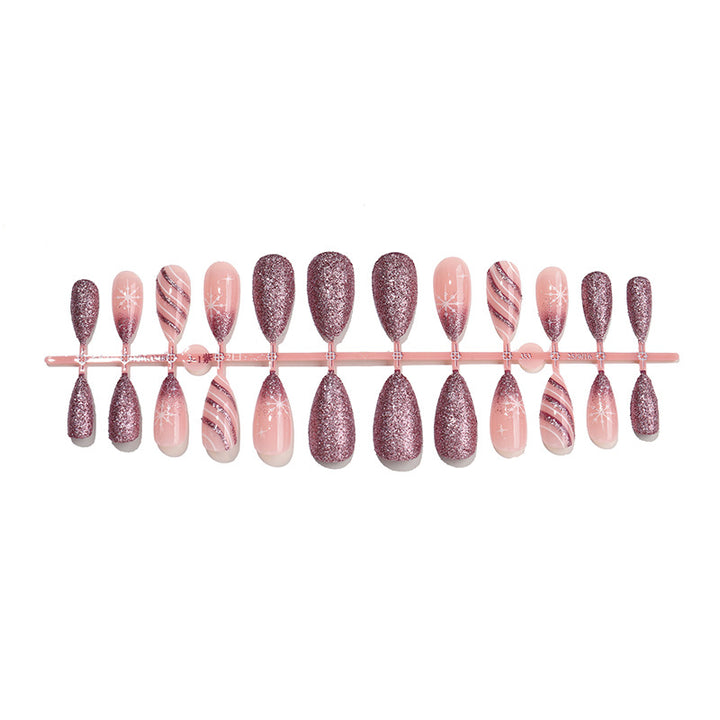 Glamouröse Glitzernde Press-On Nagelkollektion Karnz