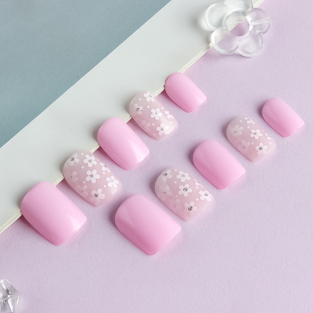 Floral Themen Press-On Nagelkunst Set Karnz
