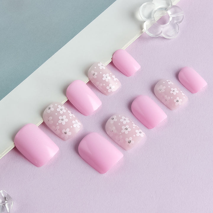 Floral Themen Press-On Nagelkunst Set Karnz