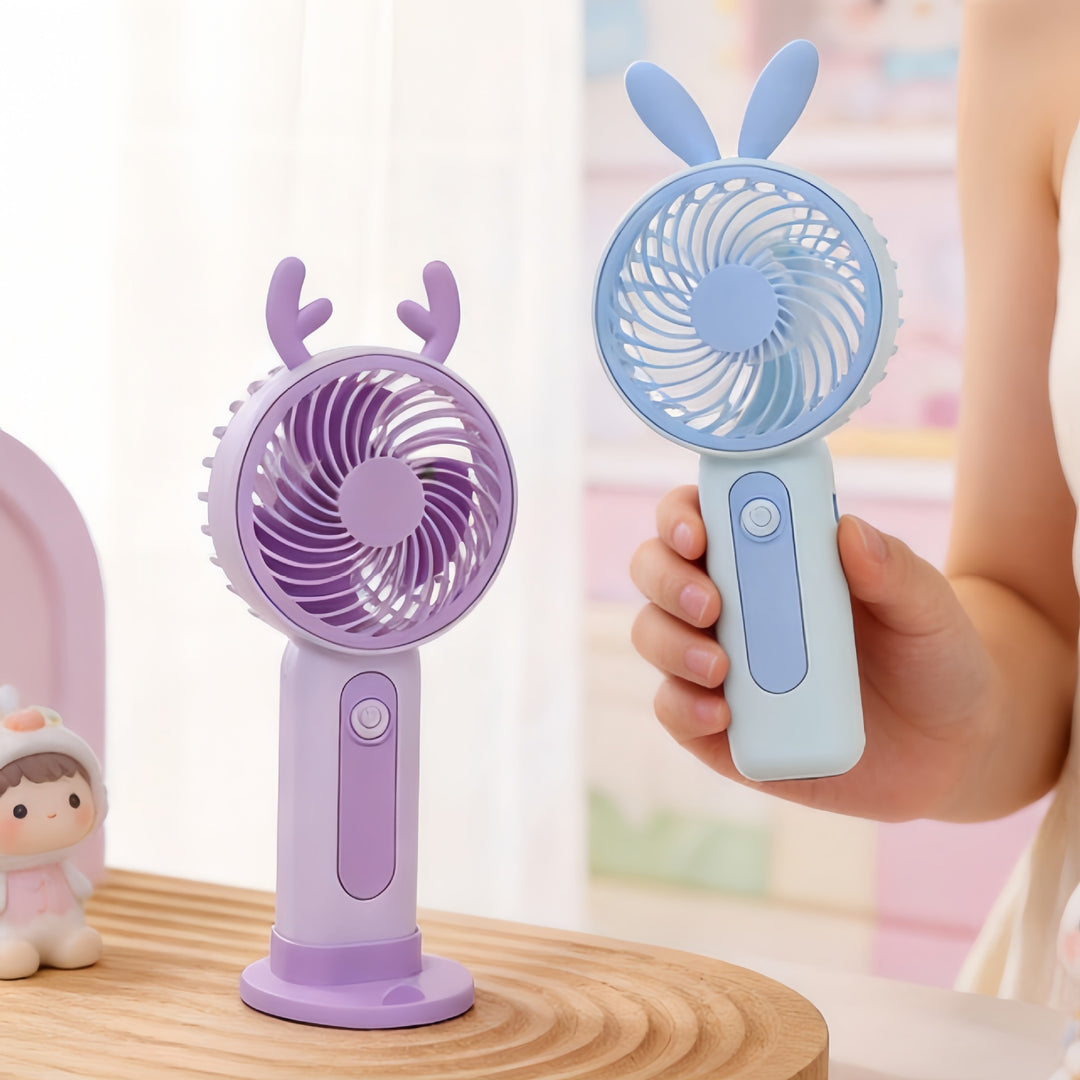 Damen Tragbarer Handventilator mit kreativen Tierohren Karnz