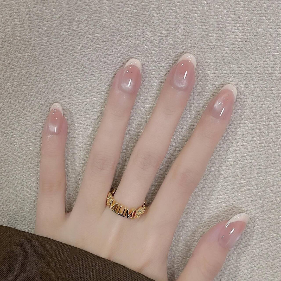 Premium Glitzernde Press-On Nagelerweiterungen Karnz