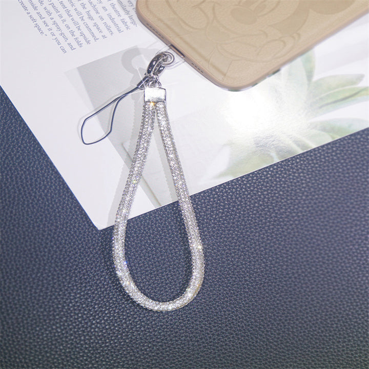 Glänzender Strass-Handy-Lanyard-Halter Karnz