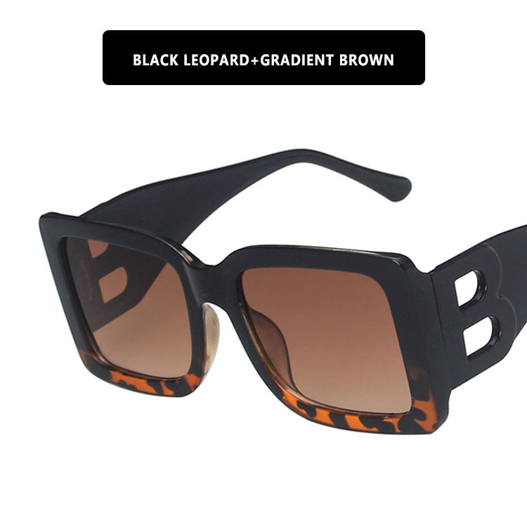 Damen modische Sonnenbrille im trendigen Leopardendesign Karnz
