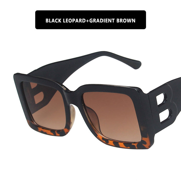 Damen modische Sonnenbrille im trendigen Leopardendesign Karnz