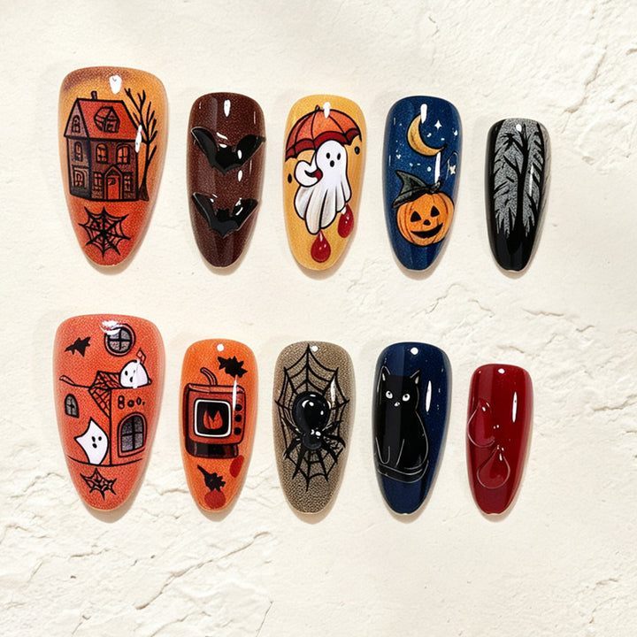 Halloween-Themen Nagelkunst Design Karnz
