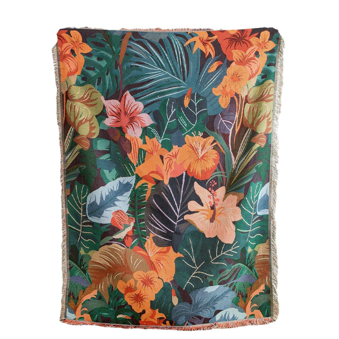 Florale Sofa-Wurfdecke