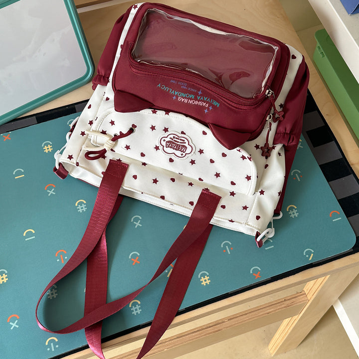 Leichtgewichtiger stylischer Rucksack mit Sternmuster