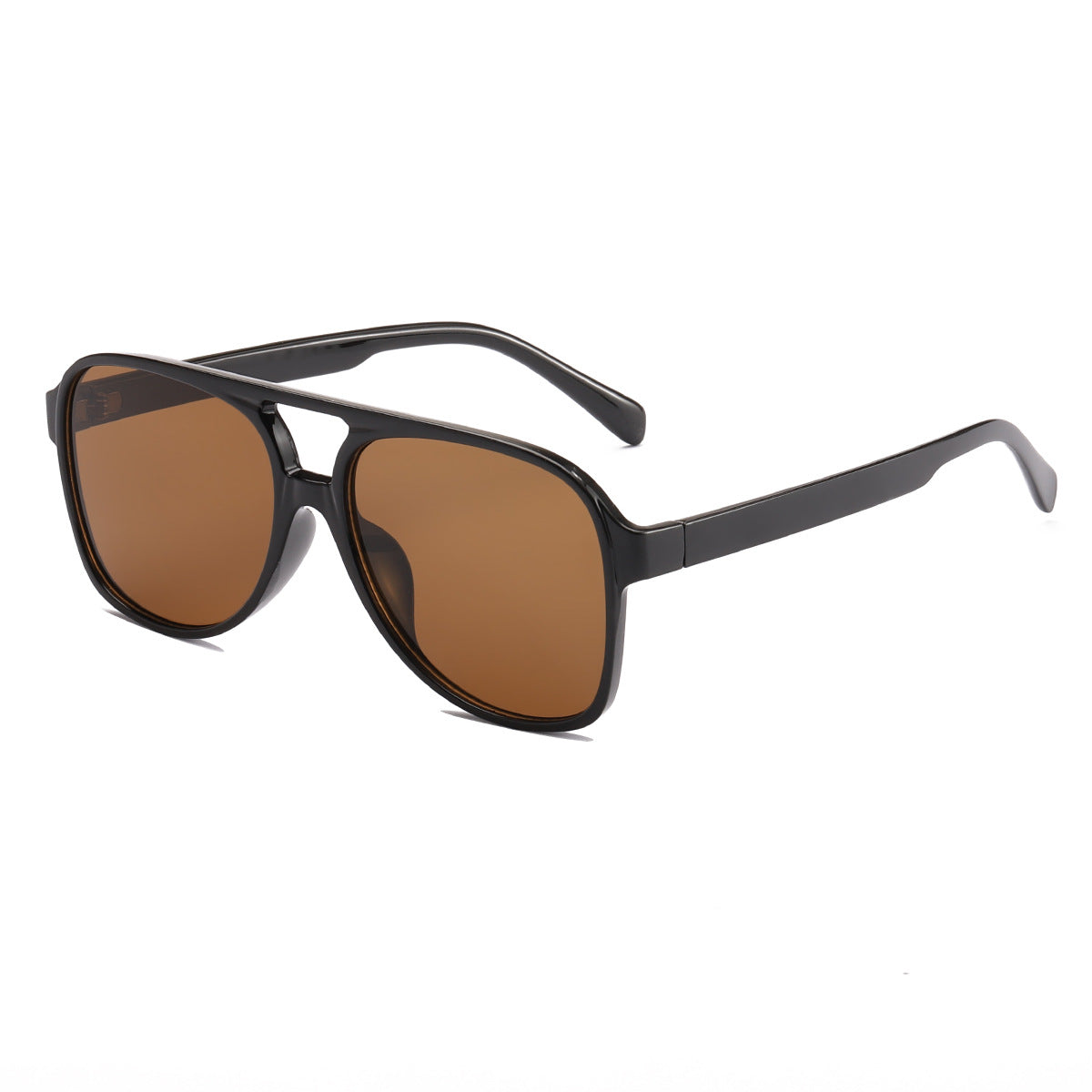 Damen modische Quader-Sonnenbrille mit breitem Rahmen Karnz