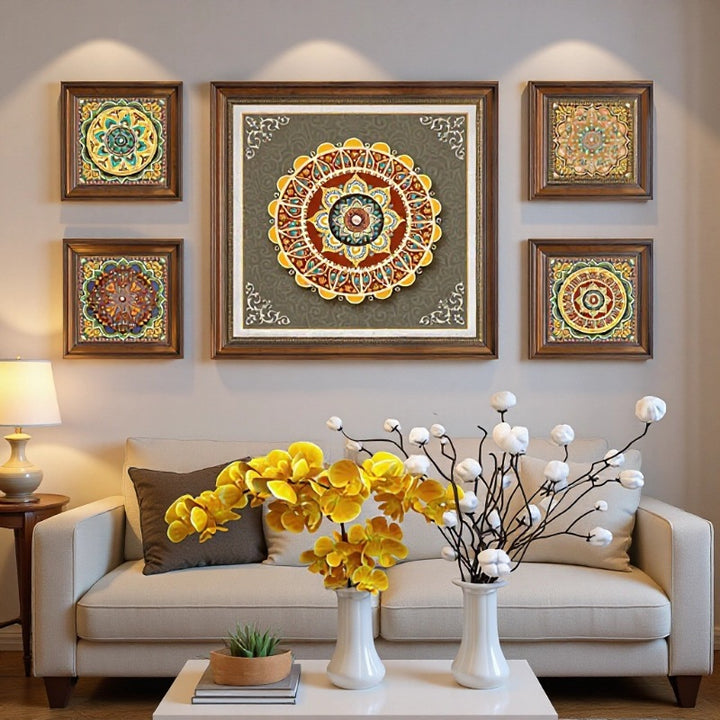 Dekorative Mandala Wanddekoration Set