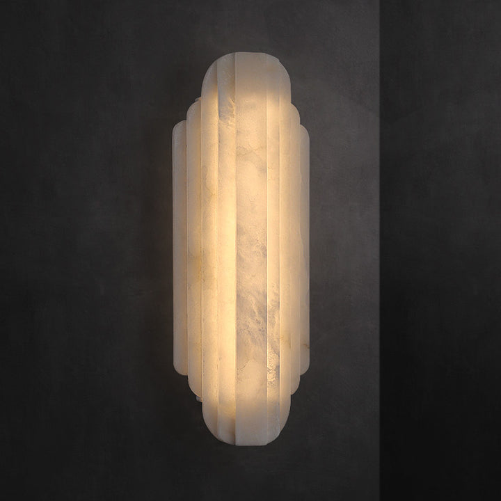 Elegante Steinwand-Lampe