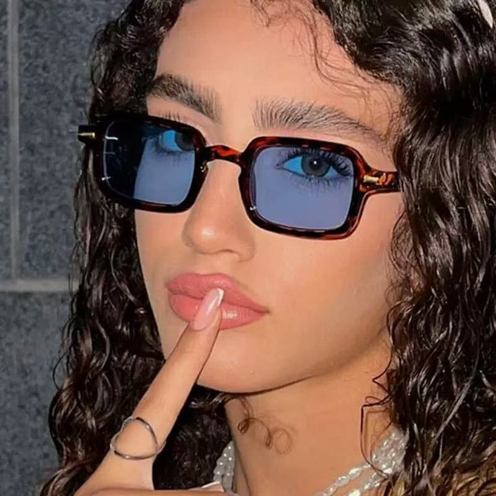 Vintage Inspirierte Quadratrahmen Sonnenbrille Karnz