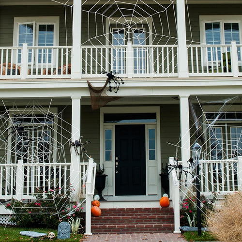 Gruselige Halloween-Deko-Spinnennetz