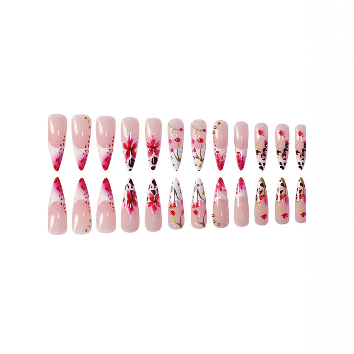 Premium Floral Acryl Nagelkunst Set Karnz