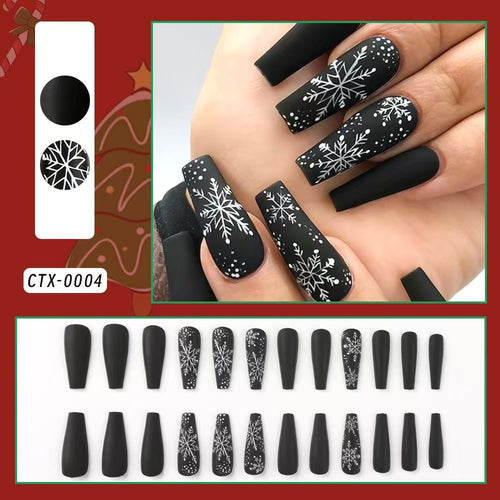 Festliches Urlaubs-Themen Press-On Nail Set Karnz