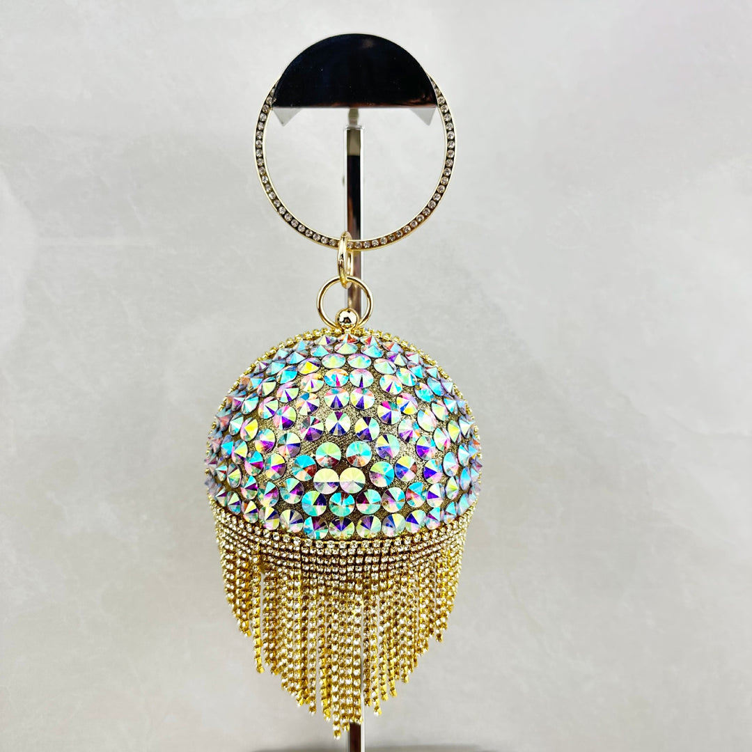 Glamouröse Kristall-Clutch