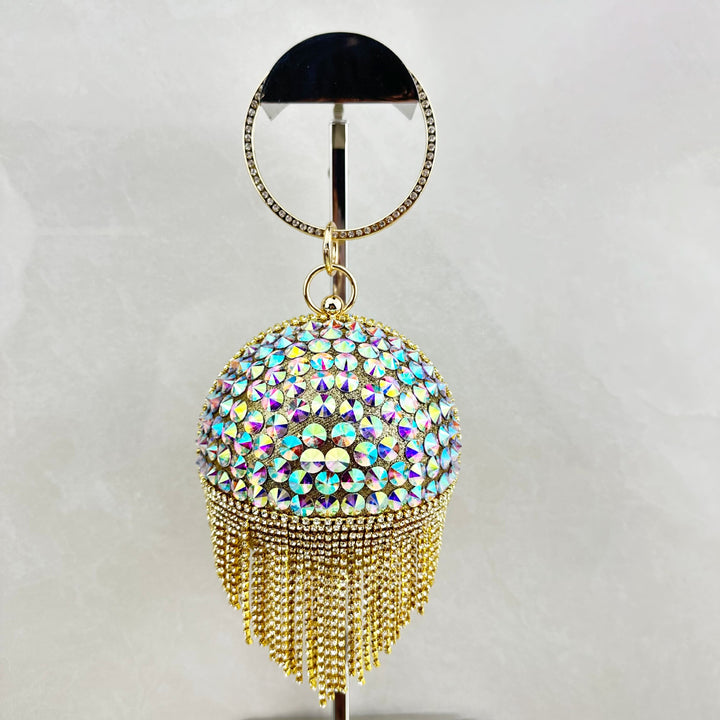 Glamouröse Kristall-Clutch