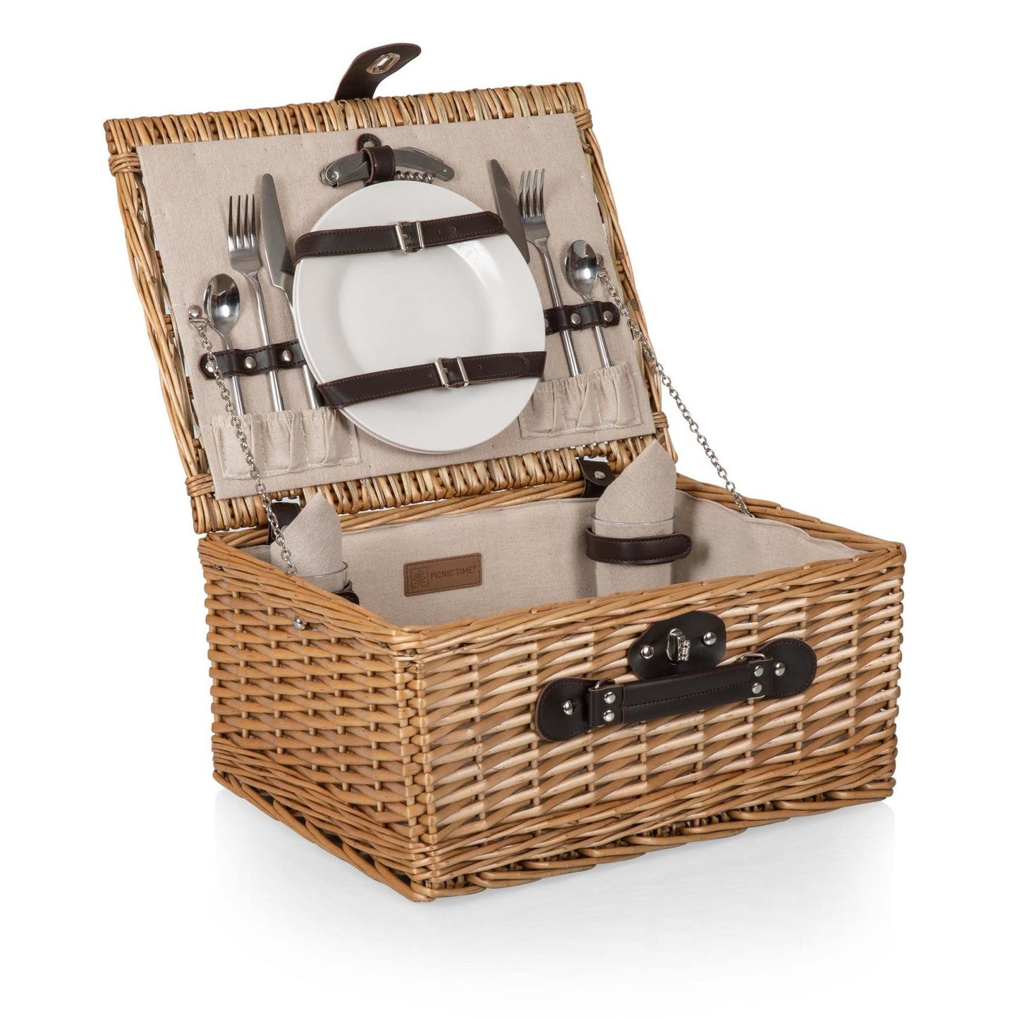 Damen Picknickkorb mit integriertem Geschirrset und stilvollen Details Karnz