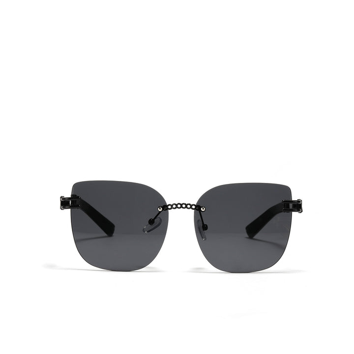 Damen Oversized Sonnenbrille mit stylischem Farbverlauf und einzigartigem Rahmen Karnz