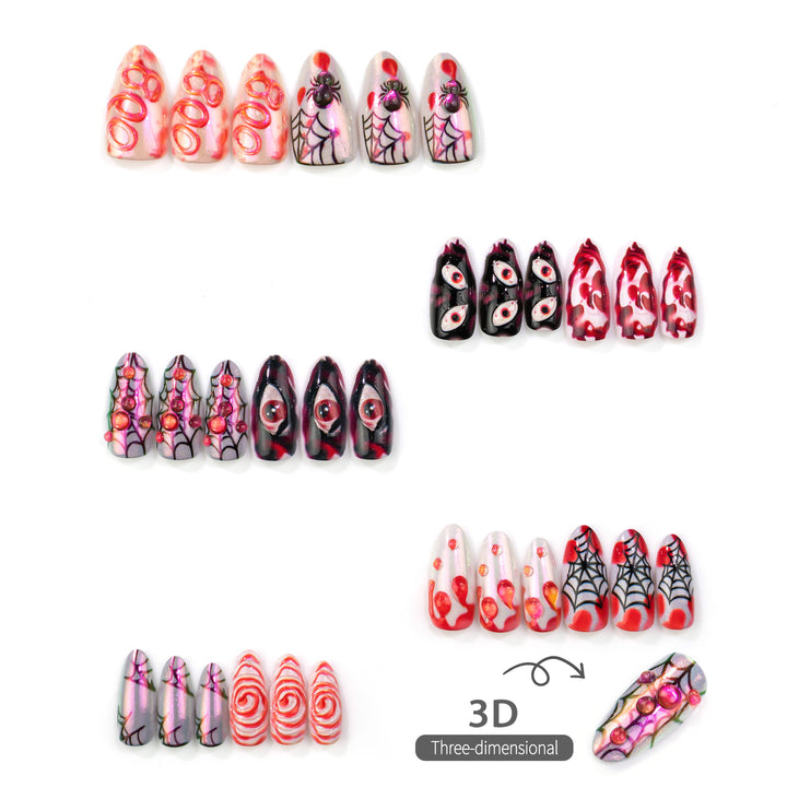 Halloween-Themen Artisan Press-On Nail Set