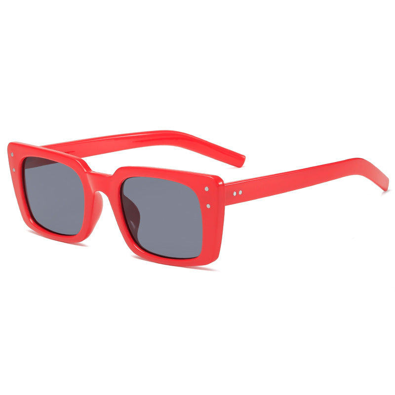 Damen modische Sonnenbrille im modernen rechteckigen Design Karnz
