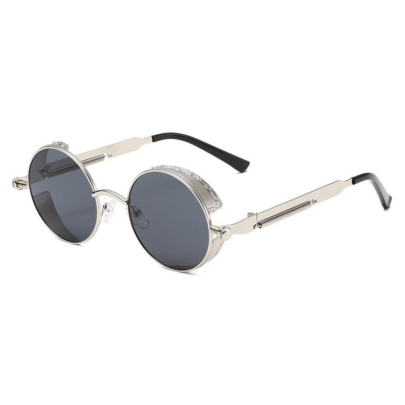 Damen Runde Sonnenbrille mit hochwertigem Metallrahmen Karnz
