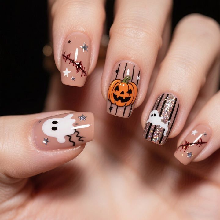 Halloween-Themen-Nailart Karnz