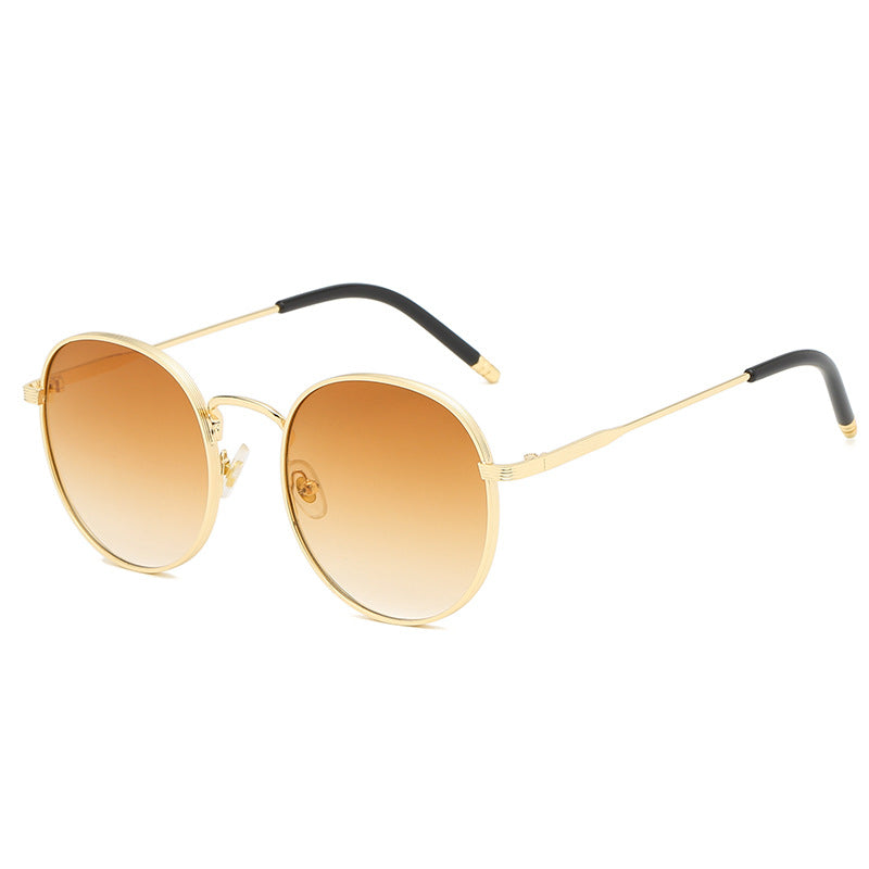 Überdimensionale Rundrahmen-Sonnenbrille