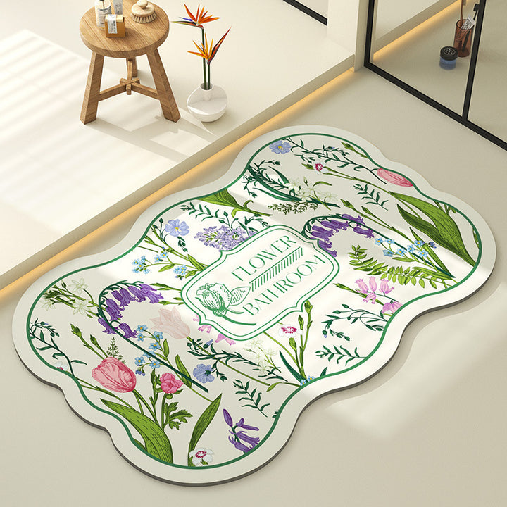 Dekorative Blumen Teppich