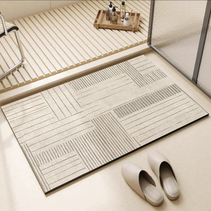 Moderner abstrakter Muster-Badematte für das Badezimmer