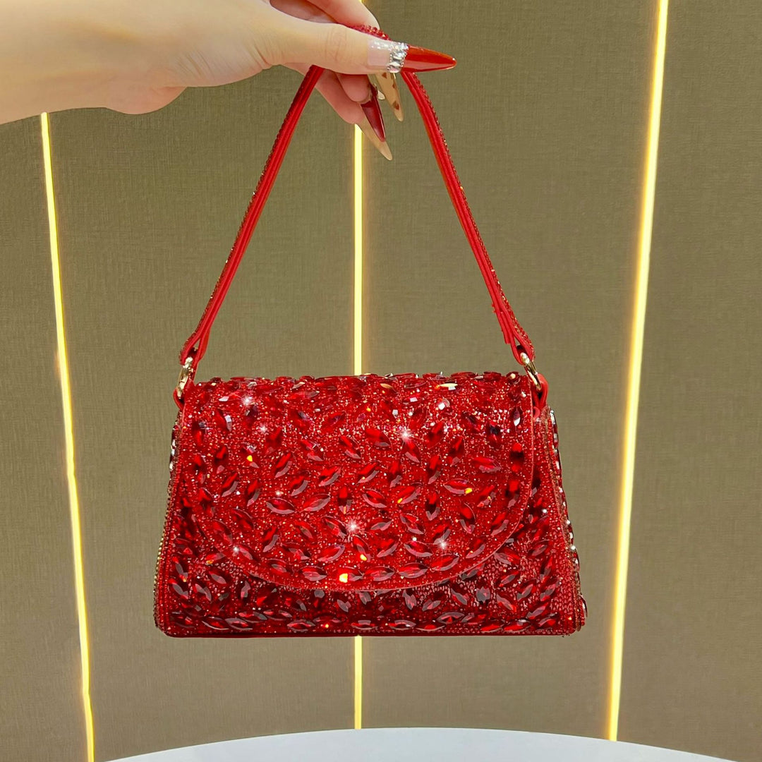 Verschnörkelte Kristall-Detail Abendhandtasche
