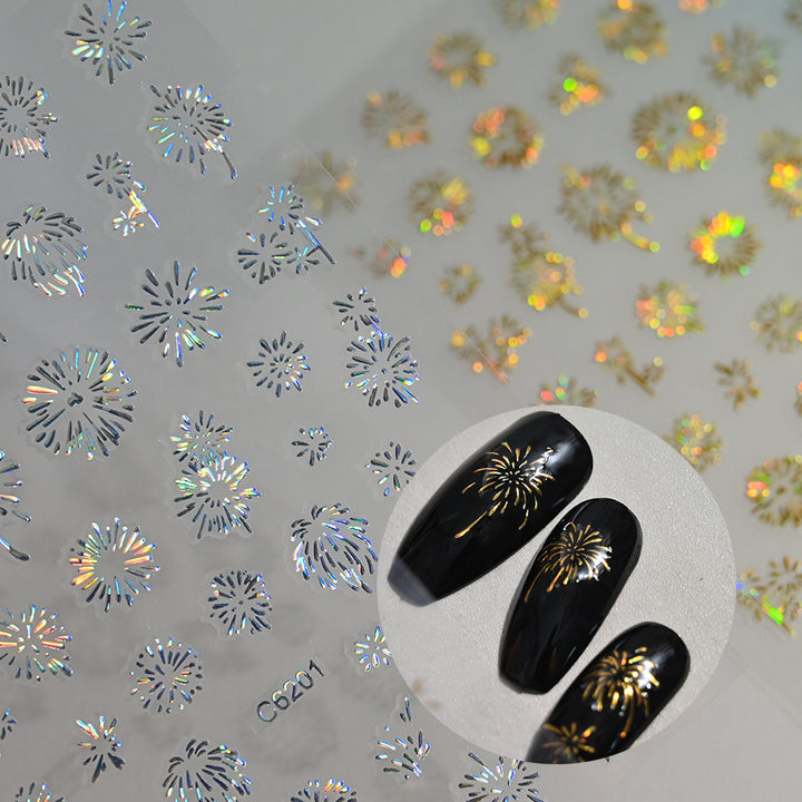 Dekorative Nagelkunst Aufkleber Set