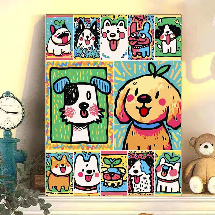 Verspielt Katzen-Themen Leinwand Wandkunst Karnz