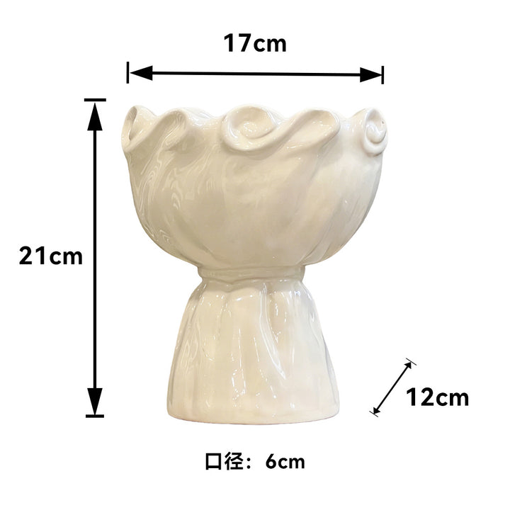 Dekorative blumenförmige Vase für Wohnkultur