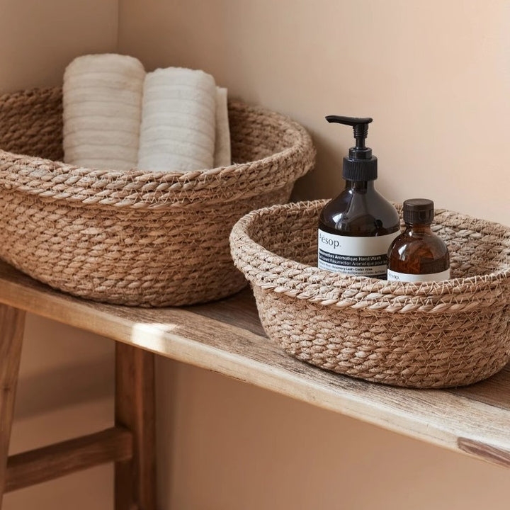 Handgefertigter Aufbewahrungskorb Aus Naturmaterialien Karnz