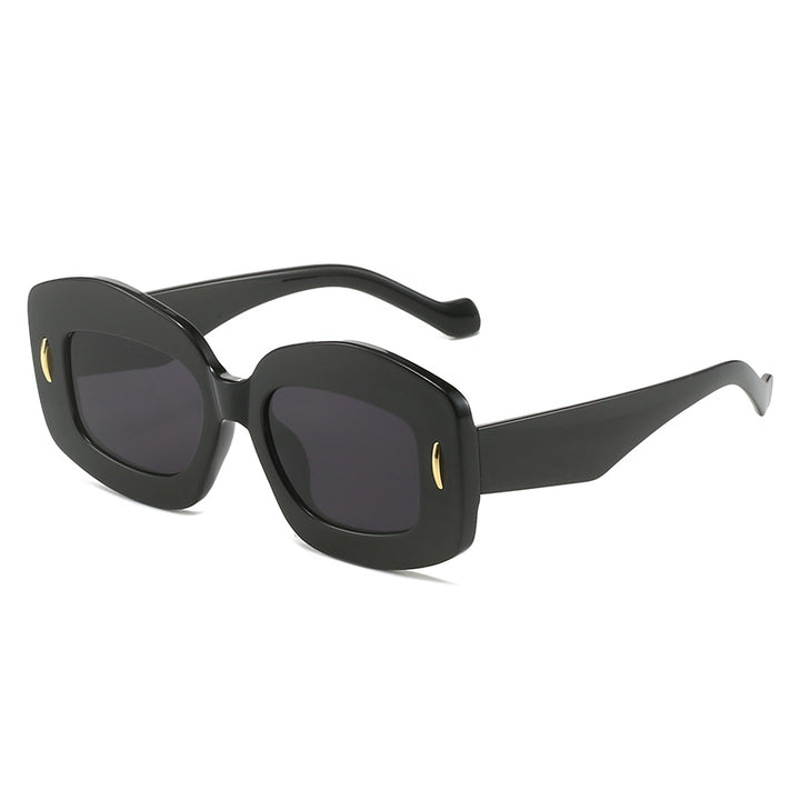 Zeitgenössische Chunky Rahmen Sonnenbrille Karnz